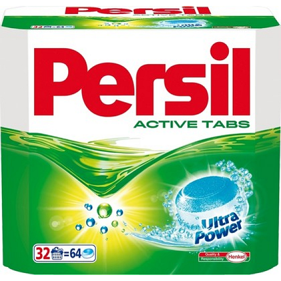 Persil Active Powder Tabs Universalwaschmittel für weiße Wäsche 64 Stück