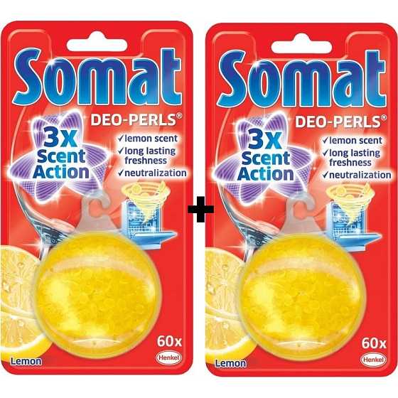 Somat Deo Perls Lemon Dishwasher Lufterfrischer 2 x 20,5 g
