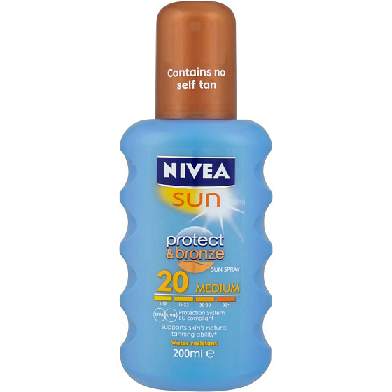 Nivea Sun Protect & Bronze LSF20 + Intensives Bräunungsspray 200 ml