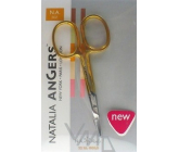 Natalia Angers Maniküre Schere gebogen vergoldet 502