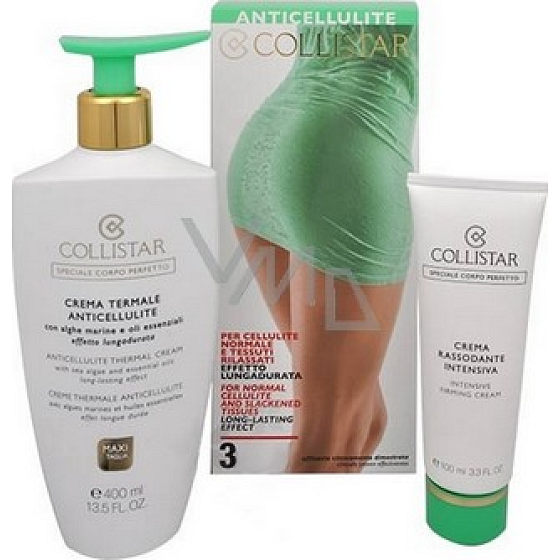 Collistar Anticellulite Thermal Cream Anti-Cellulite 400 ml + Rassodante Intensiv-Straffungscreme 100 ml, Kosmetikset