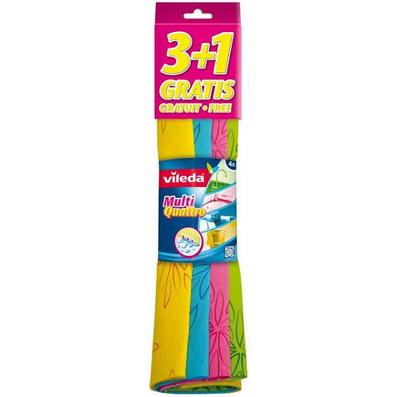 Vileda Multi Quattro Universaltuch 34 x 34 cm 4 Stück