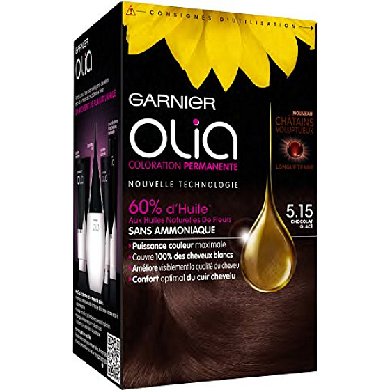 Garnier Olia Haarfarbe ohne Ammoniak 5.15 Eisbraun