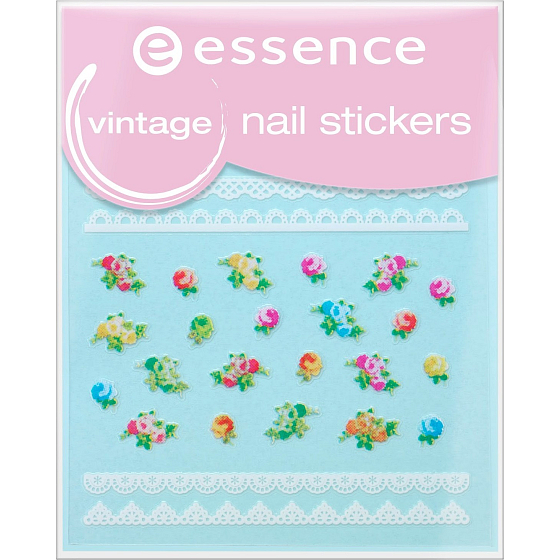 Essence Nail Art Nagelaufkleber 17 Vintage 1 Blatt
