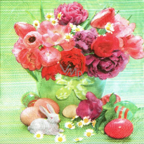 Ditipo Papierservietten 3-lagig 33 x 33 cm 20 Stück Osterblumen