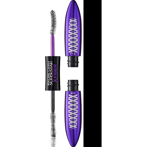 Loreal Paris Superstar X Faserwimperntusche Xtreme Black 7,1 + 6,9 ml