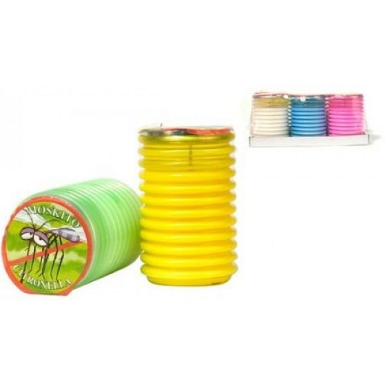 New Garden Citronella Moskitoabwehr-Duftkerze, in Kunststoff, Farbmix 70 x 110 mm 1 Stück