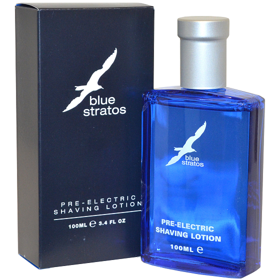 Blue Stratos Elektrorasierer vor dem Rasieren 100 ml