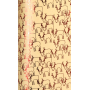 Zöwie Geschenkpapier 70 x 150 cm Christmas Shining Moments natürlich mit roten Rentierformen