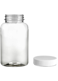 Flasche aus transparentem Kunststoff, mit Deckel 100 ml