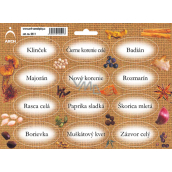 Bogen Aufkleber für Zweige Juta Farbdruck Clove 22 x 16 cm SK