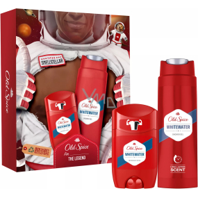 Old Spice Whitewater Duschgel 250 ml + Deodorant Stick 50 ml, Kosmetikset für Männer