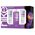 Nike Ultra Purple Woman Eau de Toilette 100 ml + Körperlotion 75 ml + Duschgel 75 ml, Geschenkset für Frauen