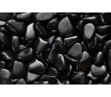Shungite Naturstein getrommelt, A 40-50 g, 1 Stück, Stein des Lebens, Wasseraktivator