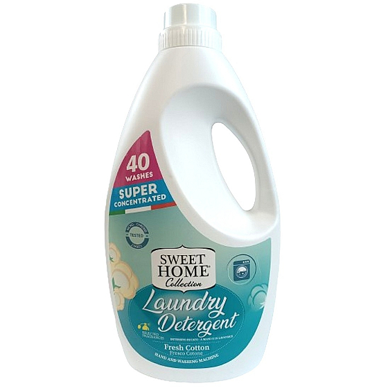 Sweet Home Fresco Cotone - Fresh Cotton Waschgel für weiße und bunte Wäsche 40 Dosen 2 l
