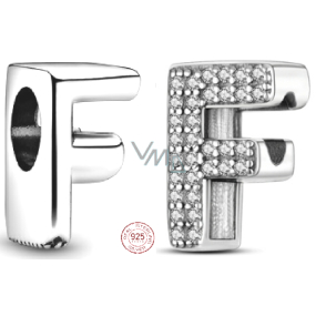 Sterling Silber 925 Alphabet Buchstabe F, Armband Perle Sterling Silber 925 Alphabet Buchstabe F, Armband Perle
