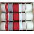 Ditipo Fabric Weihnachtsband Nordische Jute rot 2 m x 15 mm