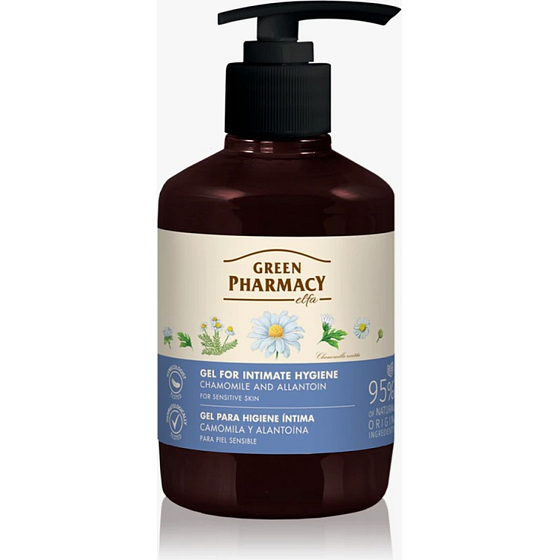 Green Pharmacy Intimgel mit Kamille und Allantoin, 370 ml