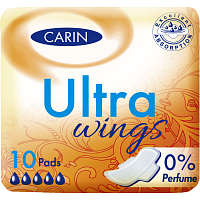 Carin Ultra Wings Damenbinden, 10 Stück