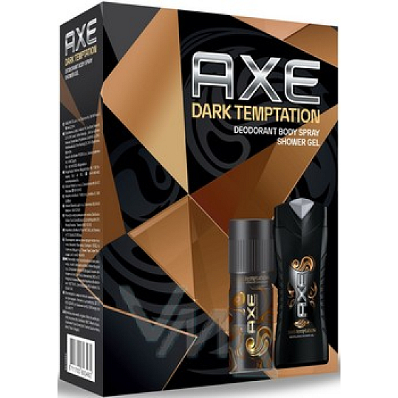 Axe Dark Temptation Deodorant Spray 150 ml + Duschgel 250 ml, Kosmetikset