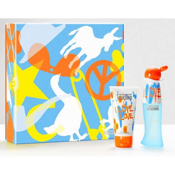 Moschino I Love Love EdT 30 ml Eau de Toilette + 50 ml Körperlotion