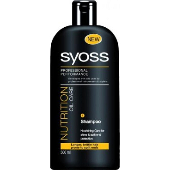 Syoss Nutrition Oil Care beugt Haarbruch vor Shampoo 500 ml