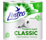 Linteo Classic 2-lagiger Toilettenpapier, 4 Rollen, 15 m Rolle