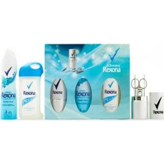 Rexona Shower Clean Antitranspirant Spray + Duschgel 2in1 + Maniküre, Kosmetikset