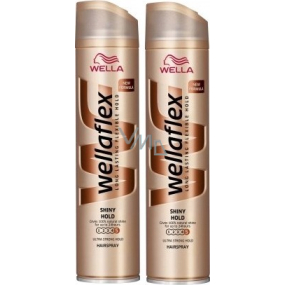 Wella Wellaflex Shiny Hold Haarspray Ultra Strong Firming 2 x 250 ml