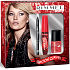 Rimmel London Rockin Curves Mascara Mascara 001 Schwarz 12 ml + Augenstift 1,2 g + Nagellack 323 Riviera Red 8 ml, Kosmetikset