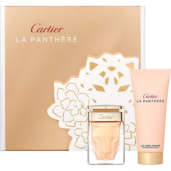 Cartier La Panthere parfümiertes Wasser für Frauen 50 ml + Körperlotion 100 ml, Geschenkset