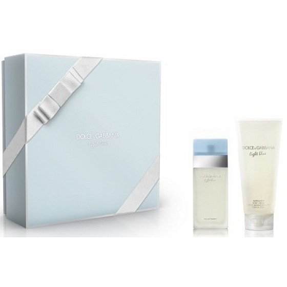 Dolce & Gabbana Hellblaues Eau de Toilette 50 ml + Körpercreme 100 ml, Geschenkset