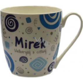 Nekupto Twister Becher namens Mirek blau 0,4 Liter