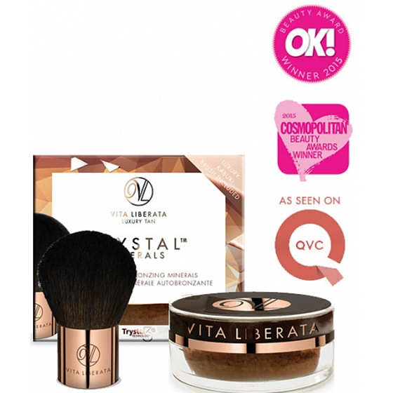 Vita Liberata Trystal Minerals Pulver Selbstbräunendes Mineral exklusives Pulver mit mattem Effekt 01 Sunkissed 9 g