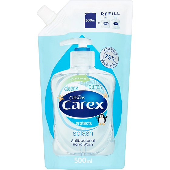 Carex Splash antibakterielle Flüssigseife 500 ml nachfüllen