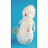 Schneemann mit goldenem Zubehör zum Stehen 23 cm Nr.2