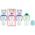 Erste Schritte Einfüllflasche 0+ Babyflasche klar mit rosa Griffen 250 ml