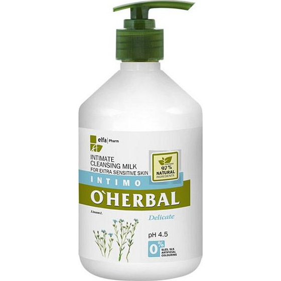 Über Herbal Delicate Nur Reinigungsmilch für die Intimhygiene 500 ml