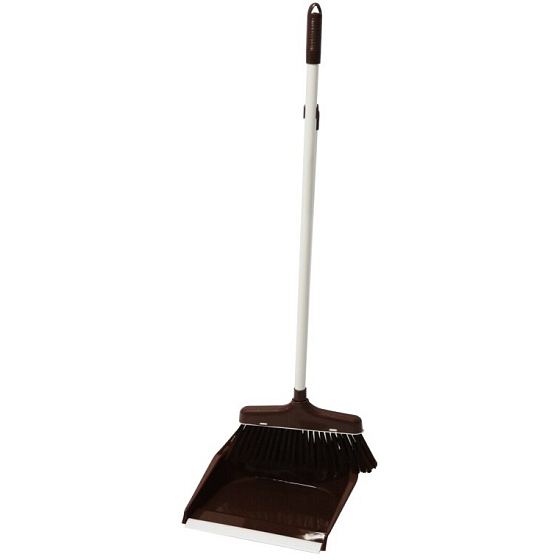 Clanax Lenoch Besen mit Schaufel Brown 3312