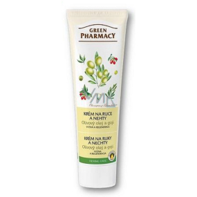 Green Pharmacy Olivenöl und Goji Ernährung und regenerierende Hand- und Nagelcreme 100 ml