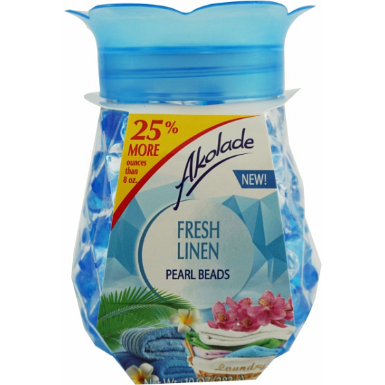 Akolade Crystal Pearl Perlen Frischer Leinen Gel Lufterfrischer 283 g