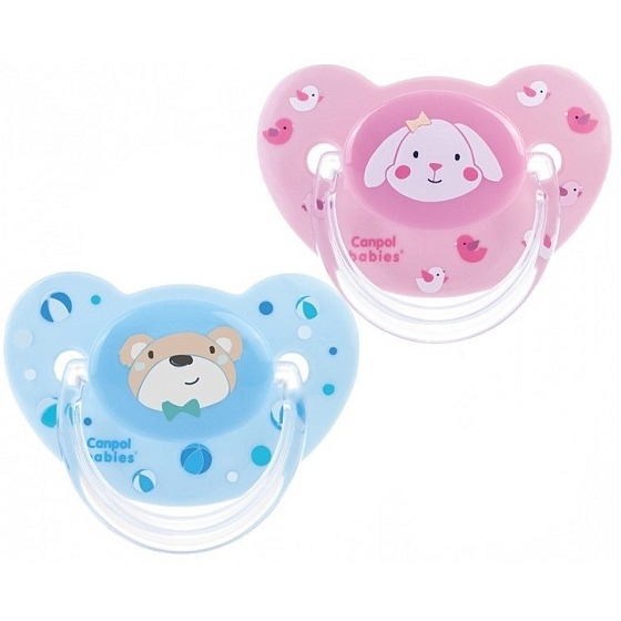Canpol Babys Sweet Fun Schnuller Silikon anatomisch für Kinder 0-6 Monate 1 Stück