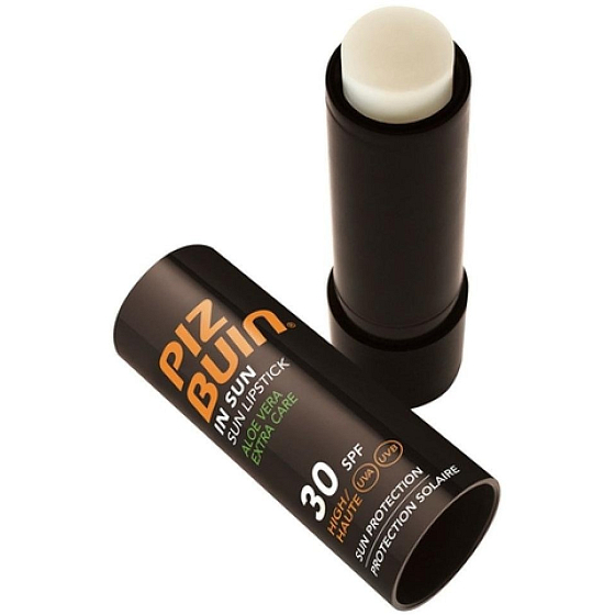 Piz Buin Aloe Vera OF30 Lippenbalsam spendet Feuchtigkeit, beruhigt und regeneriert UVA / UVB-Filter 4,9 g