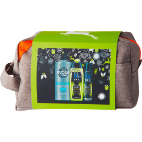 Fa Men Energy Boost Duschgel 250 ml + Deospray 150 ml + Syoss Men Clean & Cool Haarshampoo 440 ml + Kosmetiktasche, Kosmetikset