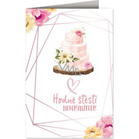 Nekupto Hochzeitskarte Hochzeitstorte 115 x 170 mm 3609 J