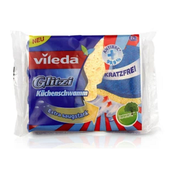 Vileda Glitzi Antibakterieller Spülschwamm 2 Stück