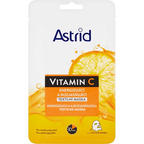 Astrid Vitamin C Gesichts-Tuchmaske für Hautfeuchtigkeit 20 ml