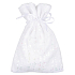 Stoff Velours Tasche mit Glanz weiß 12 x 16 cm 1 Stück