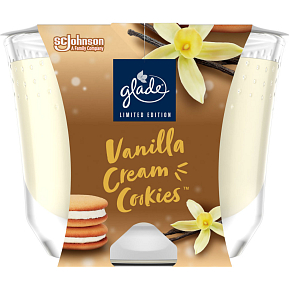 Glade Duftkerze Maxi Vanilla Cream Cookies, 204 g Glade Duftkerze Maxi Vanilla Cream Cookies, 204 g