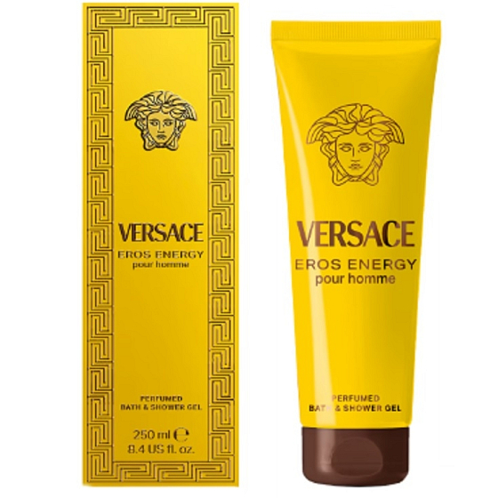 Versace Eros Energy sprchový gel pro muže, 250 ml, tuba s etiketou značky